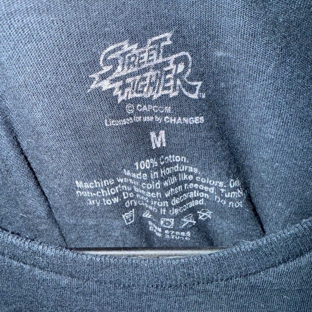 Vintage Street Fighter Graphic Tee - Black - Picture 3 of 4